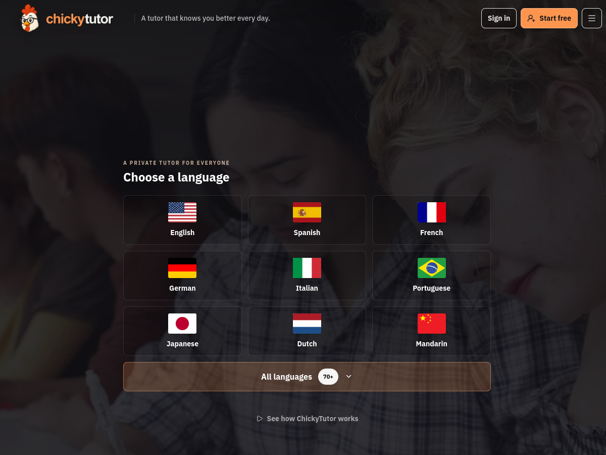 ChickyTutor screenshot 1