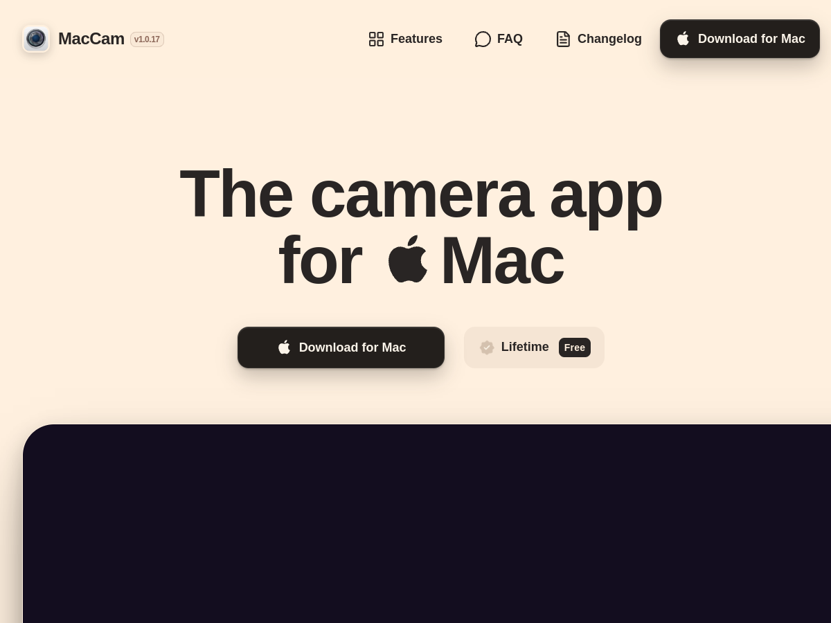 MacCam screenshot 1