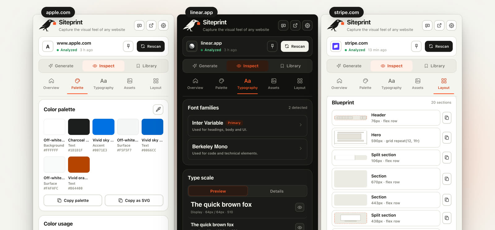 Siteprint screenshot 1