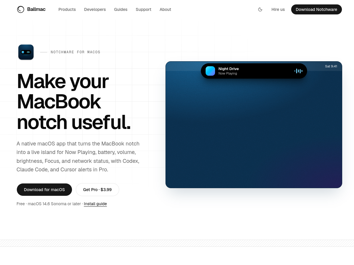 Notchware screenshot 1