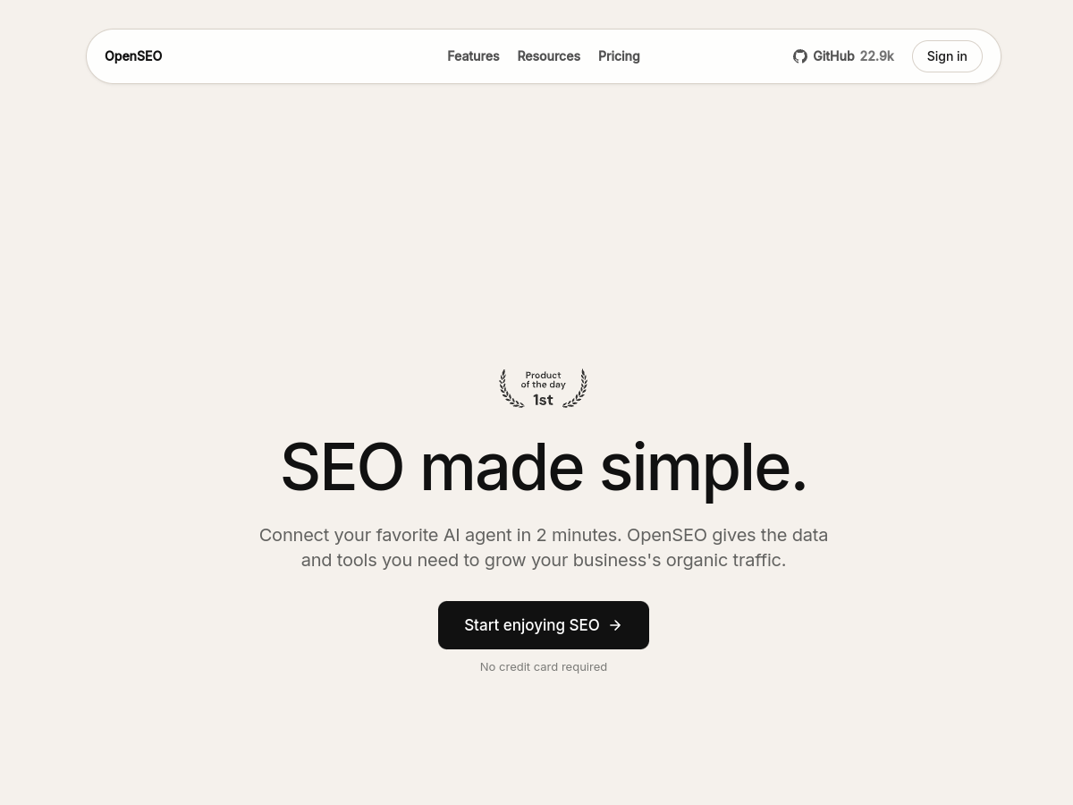 OpenSEO screenshot 1
