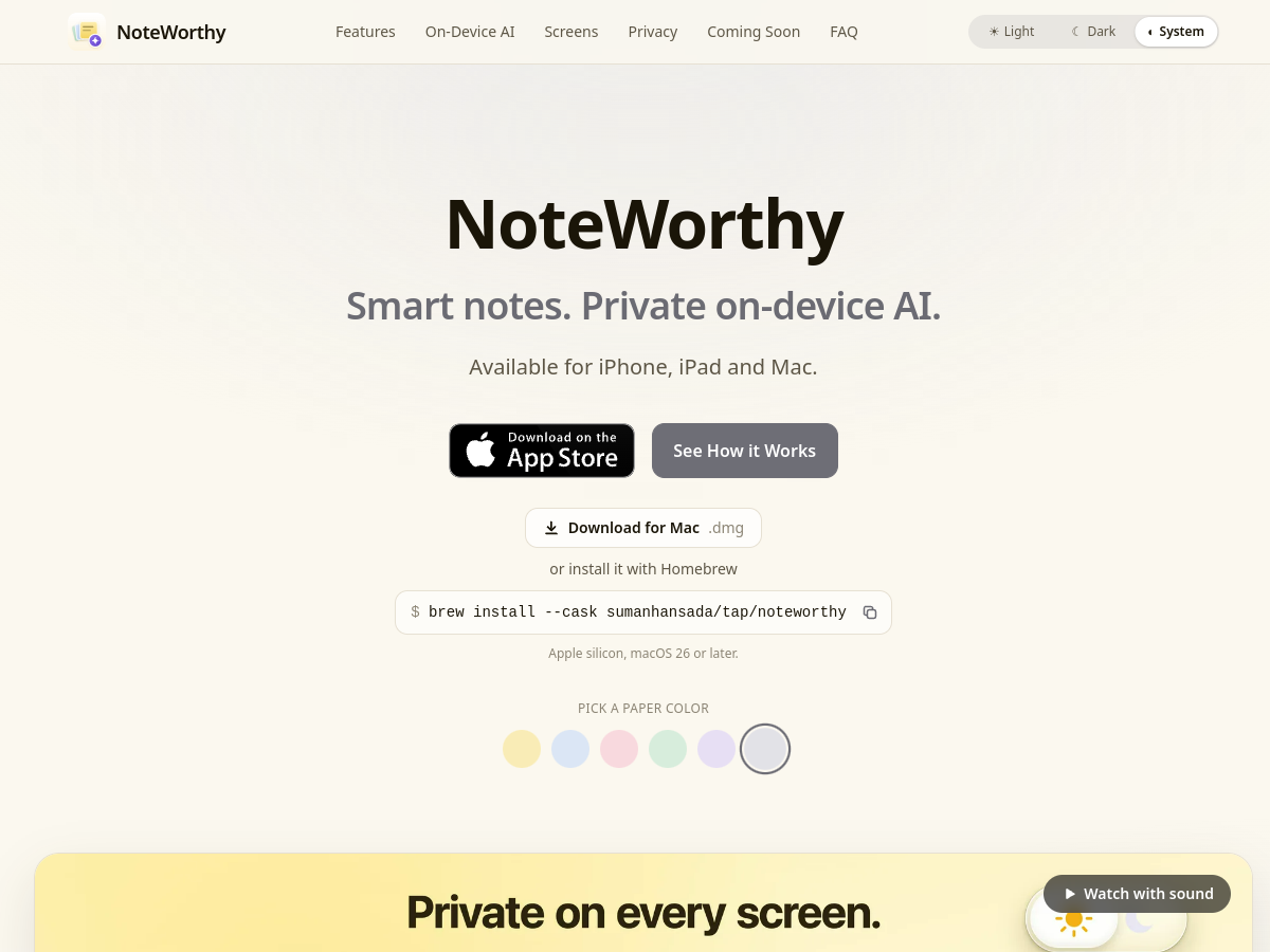 NoteWorthy screenshot 1