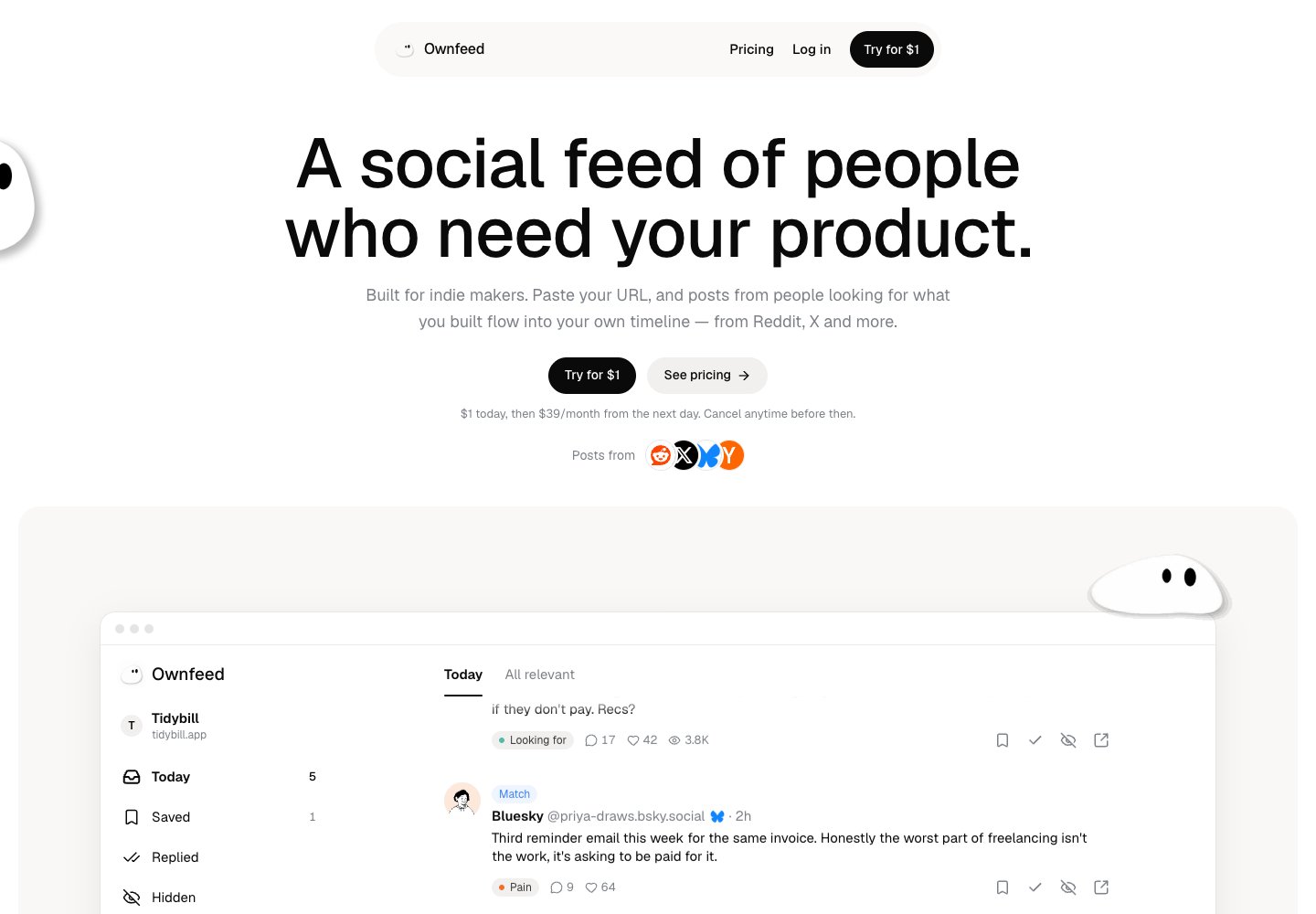 Ownfeed screenshot 1