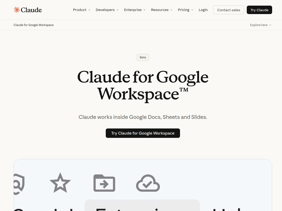 Claude for Google Workspace screenshot 1