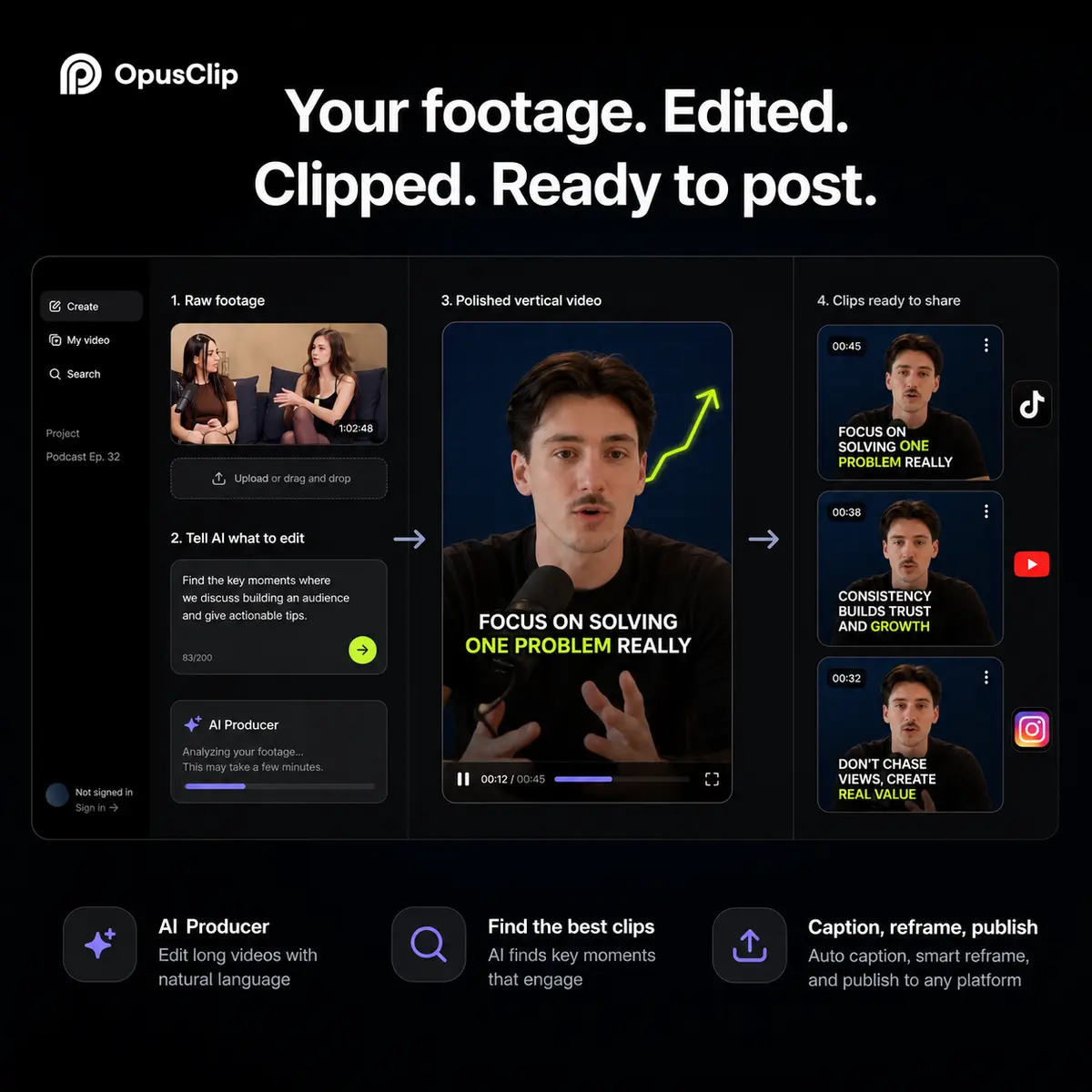 OpusClip screenshot 1