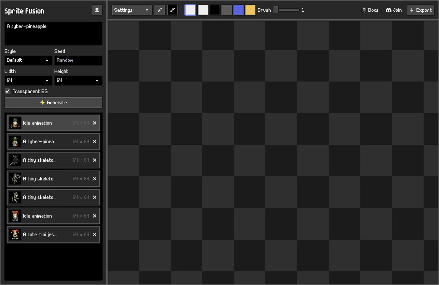 Sprite Fusion official website preview