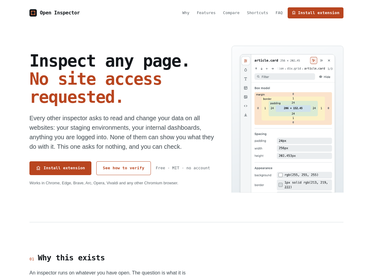 Open Inspector screenshot 1