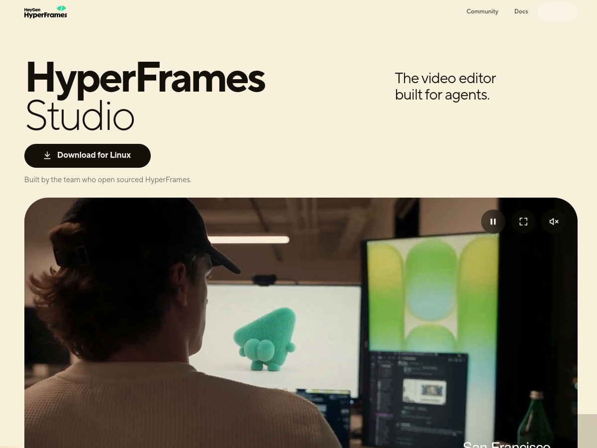 HyperFrames Studio (Desktop) screenshot 1